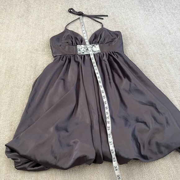 Vintage Jessica McClintock Bubble Hem Prom Dress Mini Dress With Pockets 6 - Picture 5 of 11